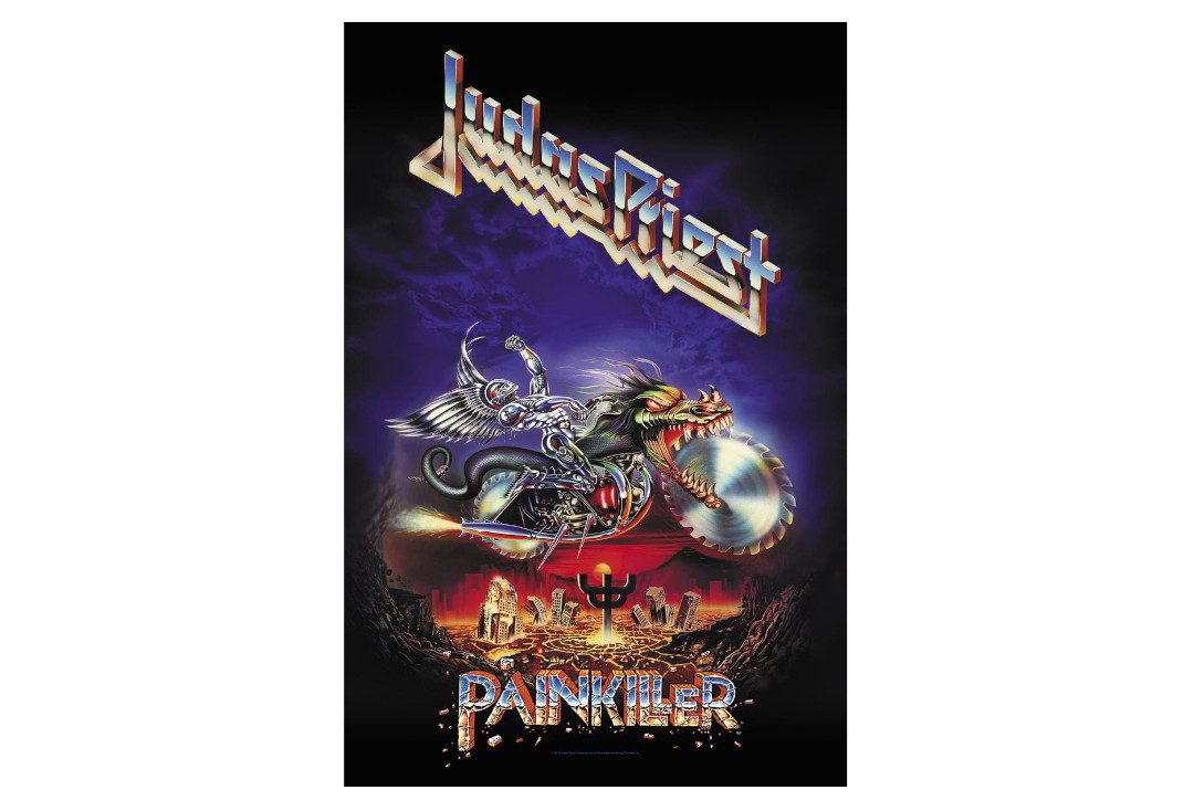 Official Band Merch | Judas Priest - Painkiller Printed Textile Poster