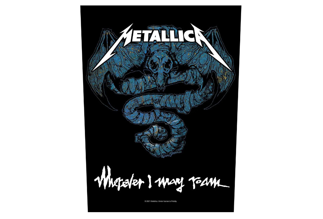 Official Band Merch | Metallica - Wherever I May Roam Printed Back Patch