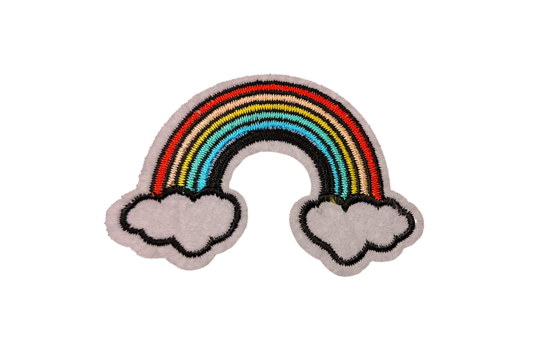 Void Clothing | Rainbow & Clouds Woven Patch