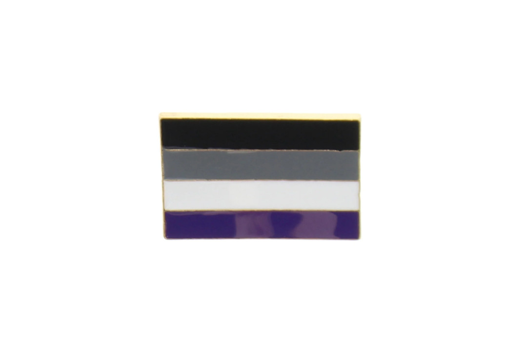 Void Clothing | Asexual Pride Flag Metal Pin Badge