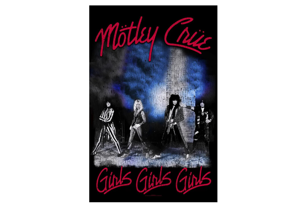 Official Band Merch | Motley Crue - Girls, Girls, Girls Printed Textile Poster