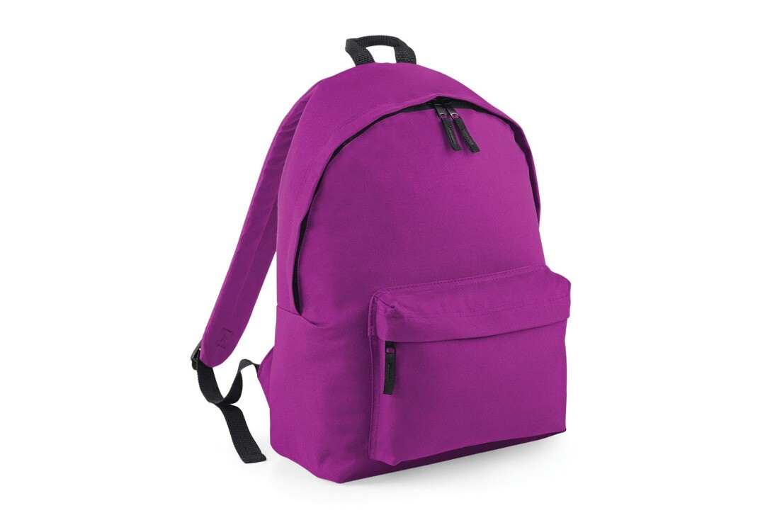 Void Clothing | Magenta Plain Backpack - Front