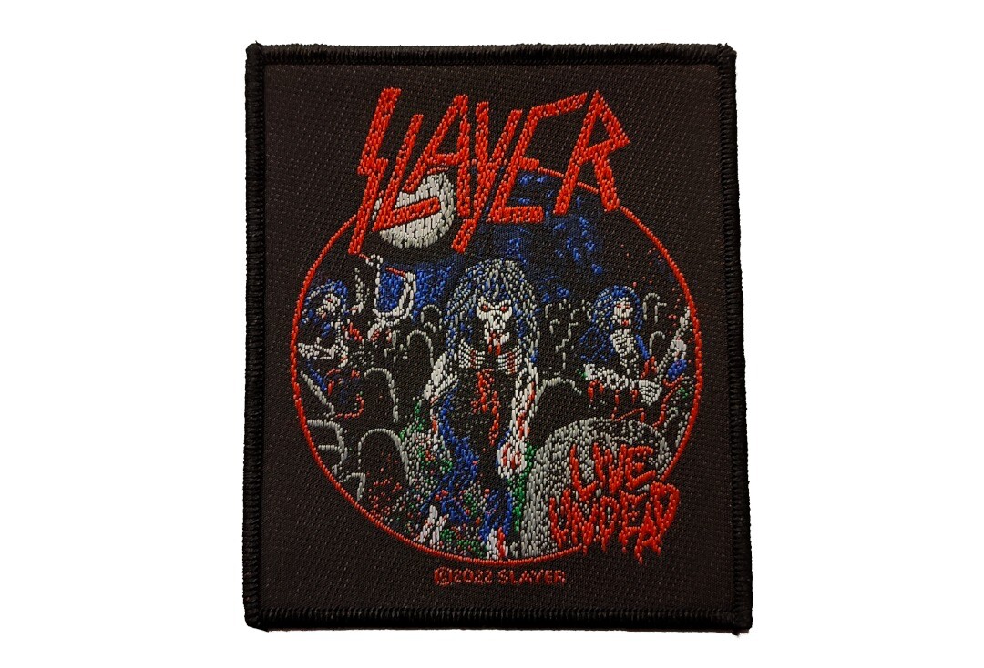 Official Band Merch | Slayer - Live Undead Woven Patch
