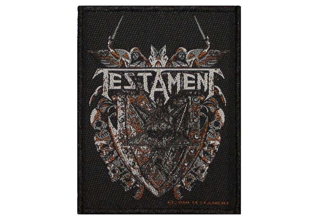 Official Band Merch | Testament - Shield Woven Patch