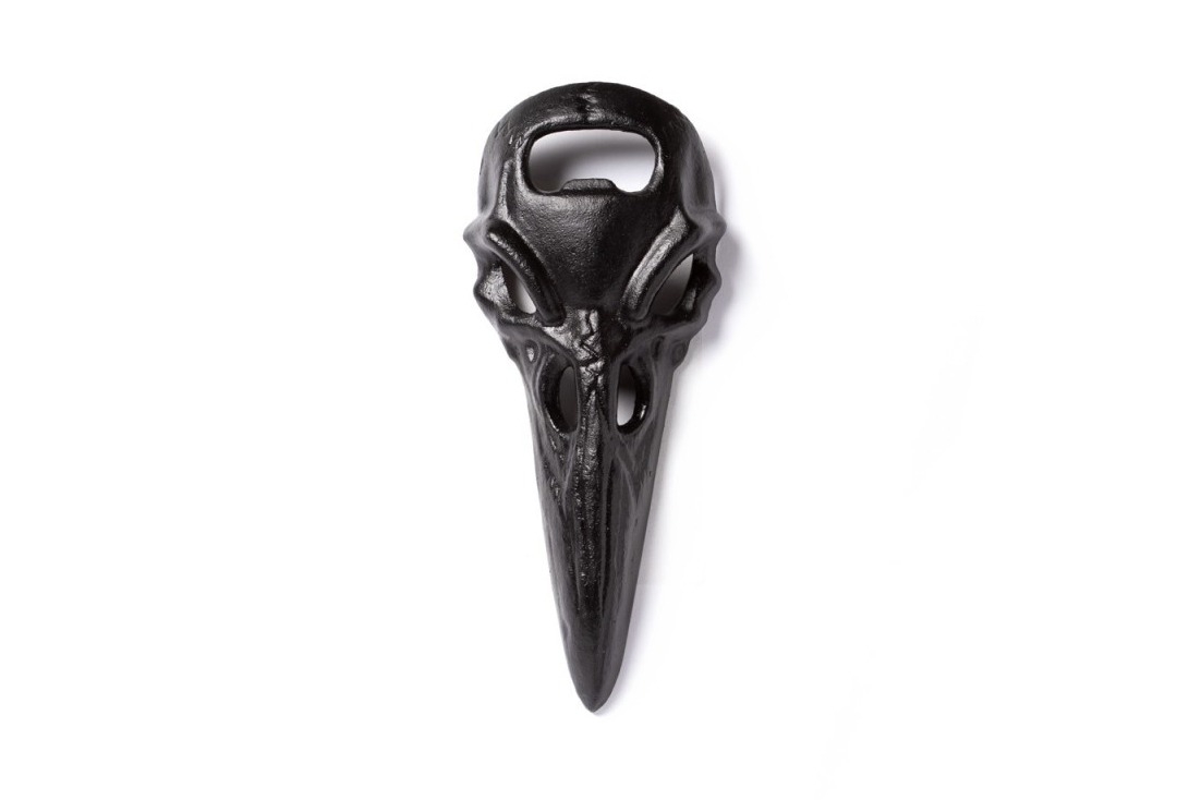Black Raven Skull Alchemy Gothic Bottle Opener