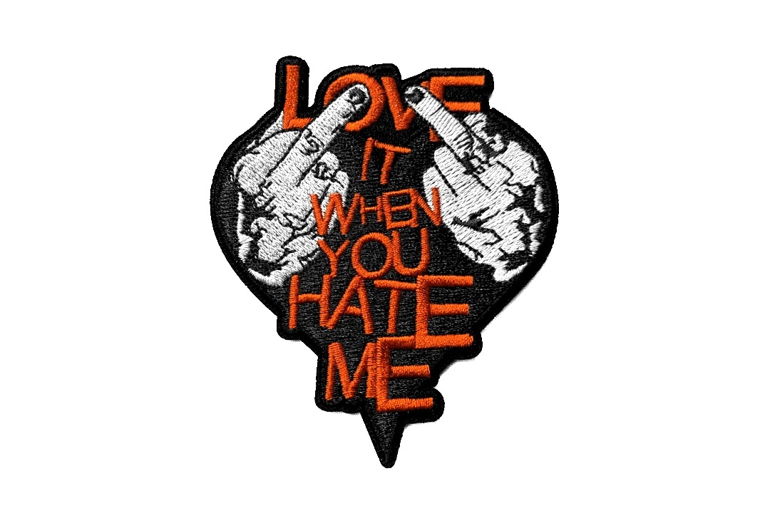 Avril Lavigne - Love It When You Hate Me Iron On Embroidered Patch