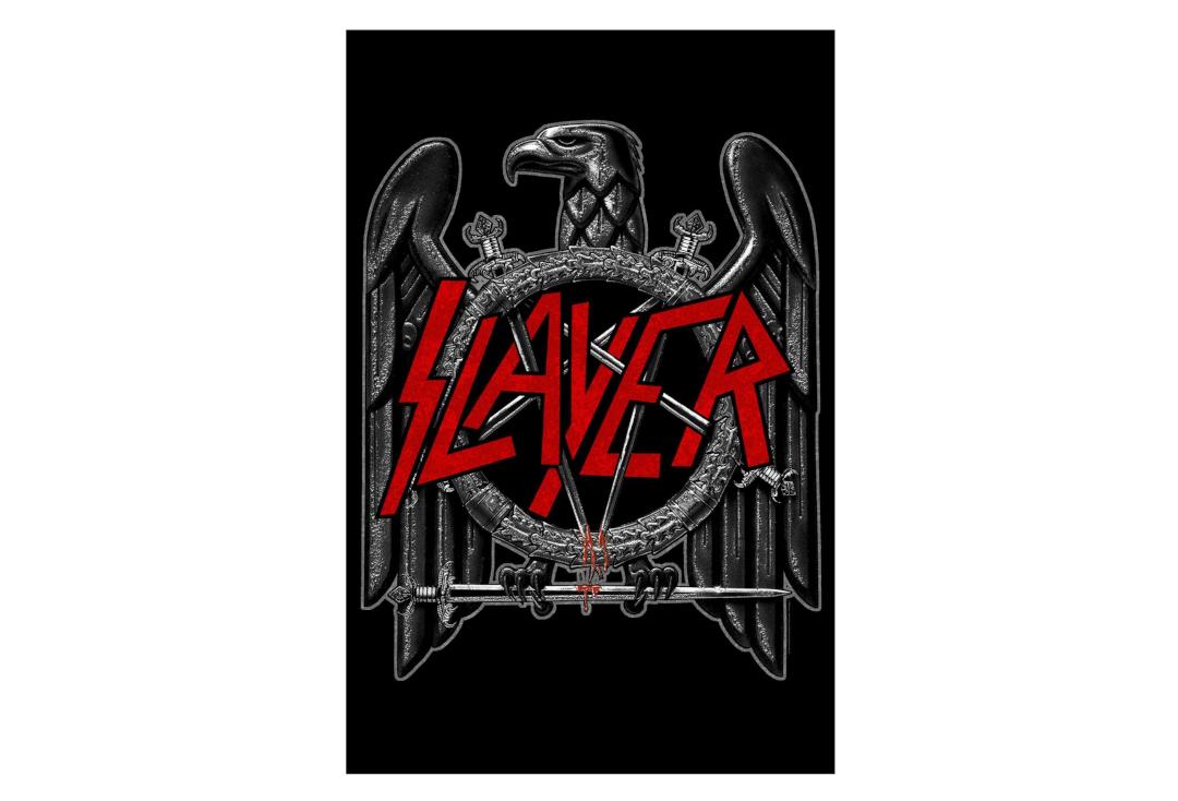 Official Band Merch | Slayer - Black Eagle Printed Textile Poster