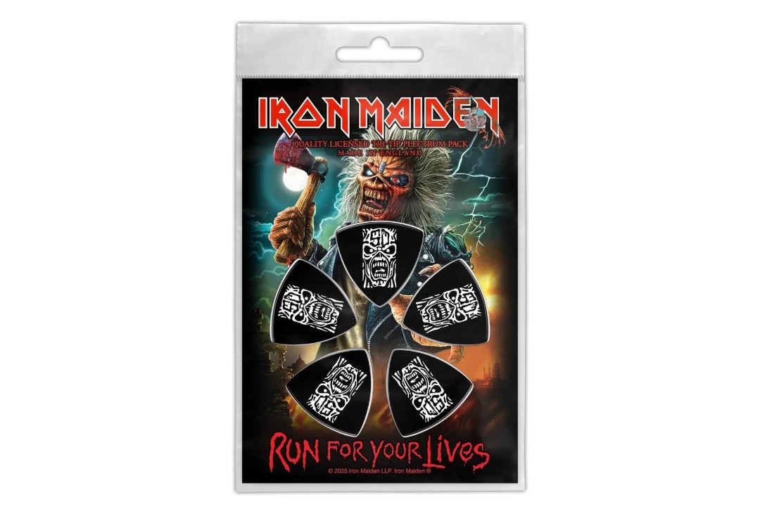 Iron Maiden - Run For Your Lives Official Tri-Tip Plectrum Pack
