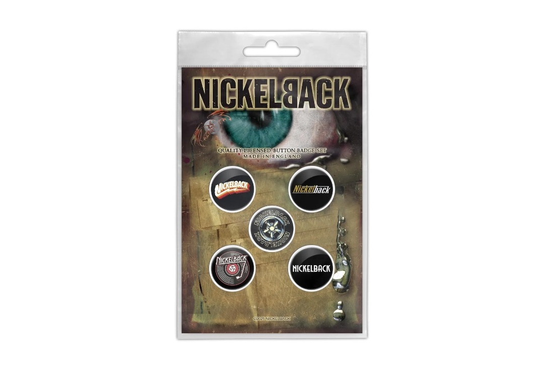 Nickelback - Silver Side Up Official Button Badge Pack
