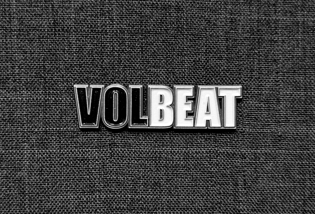 Volbeat - Black & White Logo Official Metal Pin Badge