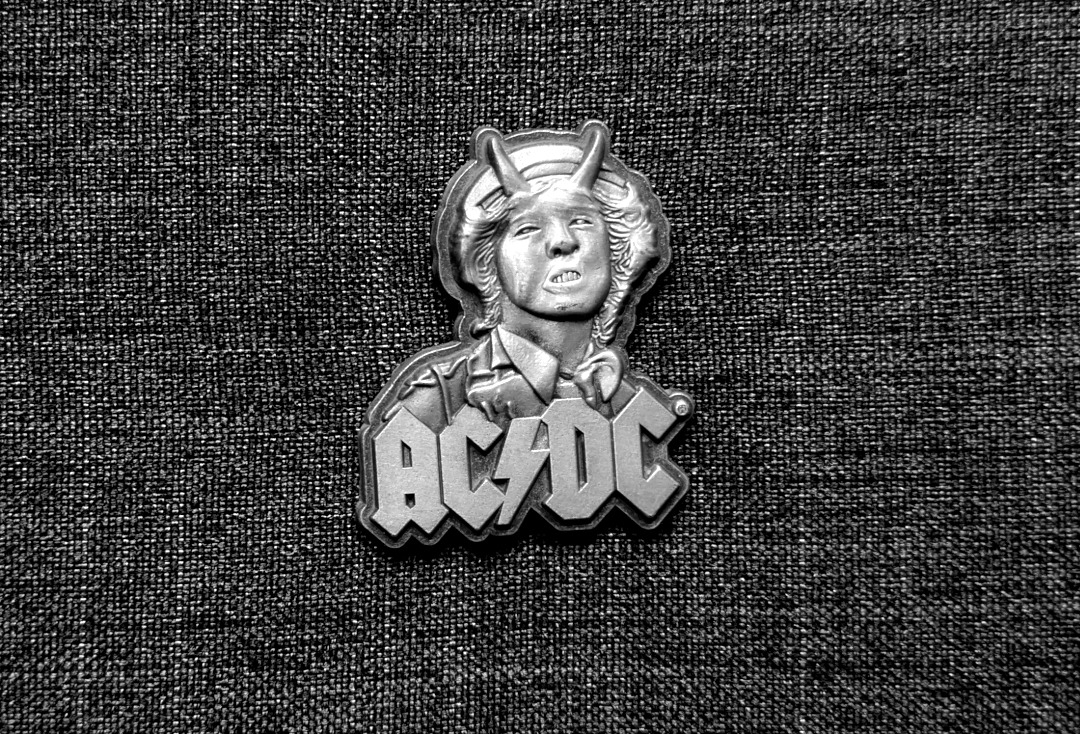 AC/DC - Angus & Logo Official Metal Pin Badge