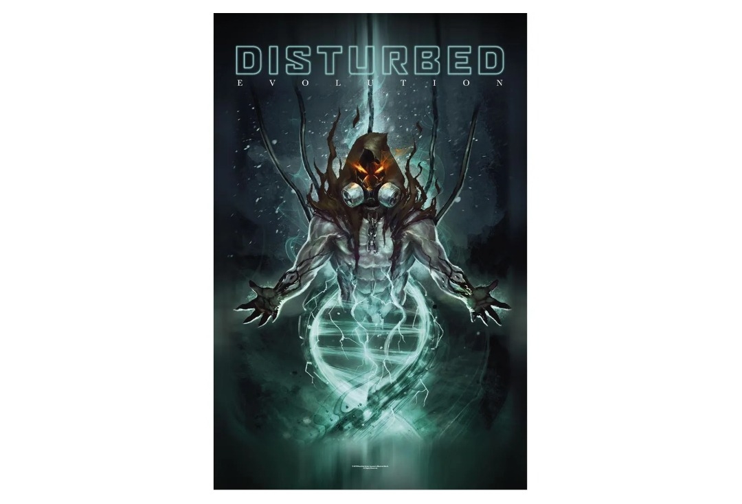 Disturbed - Evolution DNA Printed Textile Poster