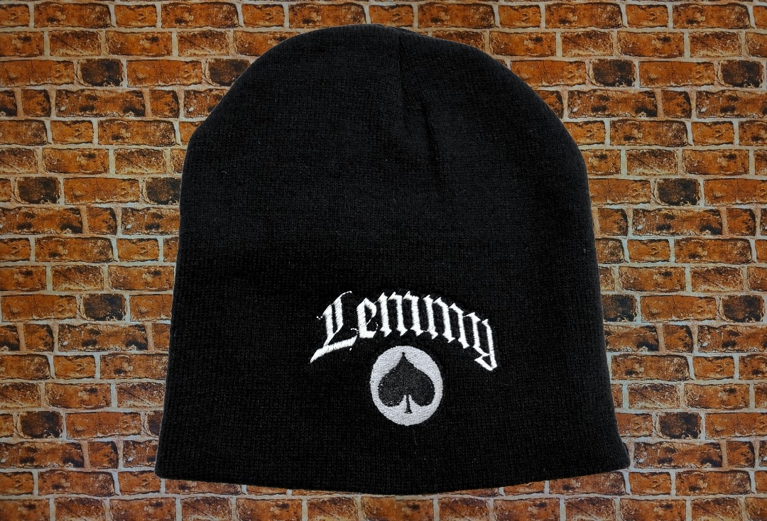 Lemmy - Ace Of Spades Embroidered Official Knitted Beanie Hat