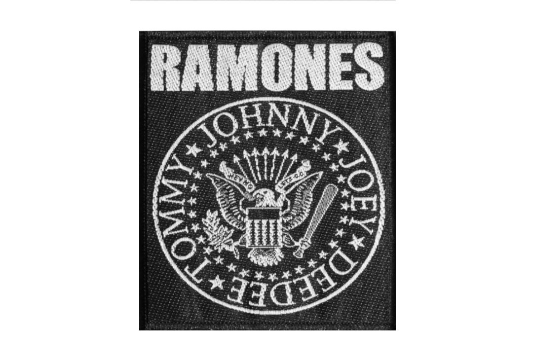 Official Band Merch | Ramones -  Logo & Seal Woven Patch