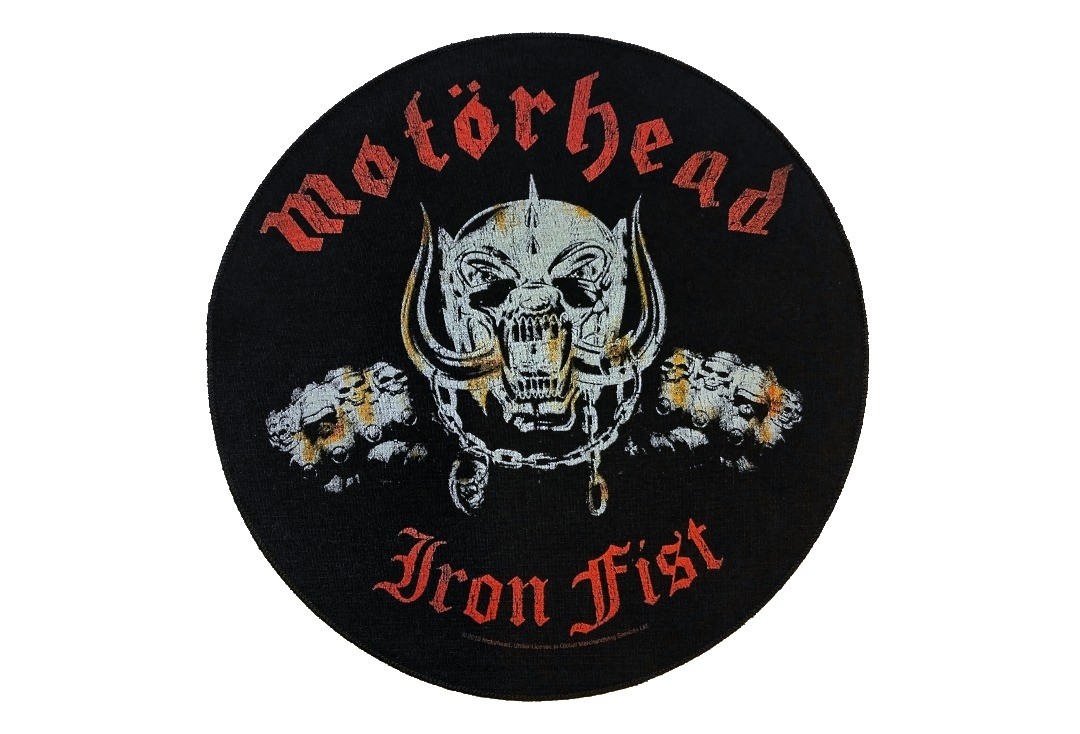 Motorhead - Iron Fist Printed Circular Back Patch