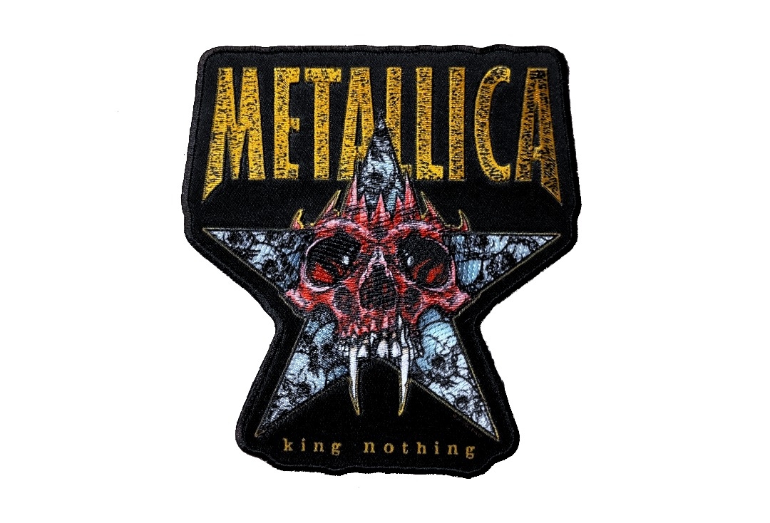Metallica - Cut Out King Nothing Iron On Printed & Embroidered Patch