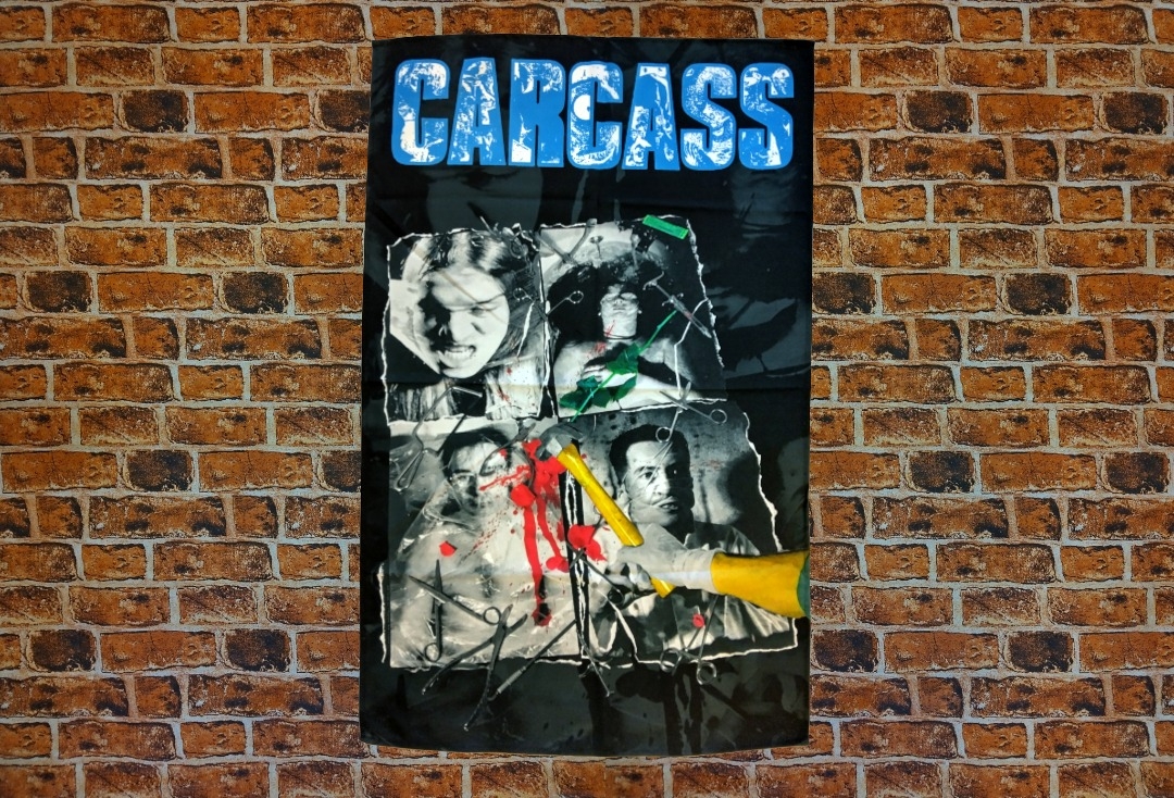 Carcass - Necroticism Printed Textile Poster