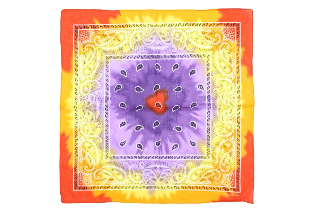 RPYO Tie Dye Paisley Cotton Bandana