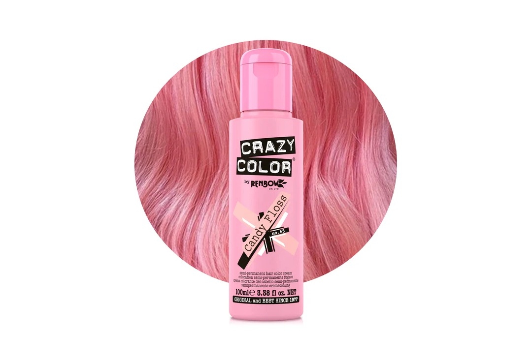 #65 Candy Floss Crazy Color Semi-Permanent Hair Colour