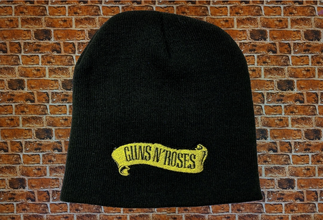 Guns N' Roses - Scroll Logo Embroidered Official Knitted Beanie Hat
