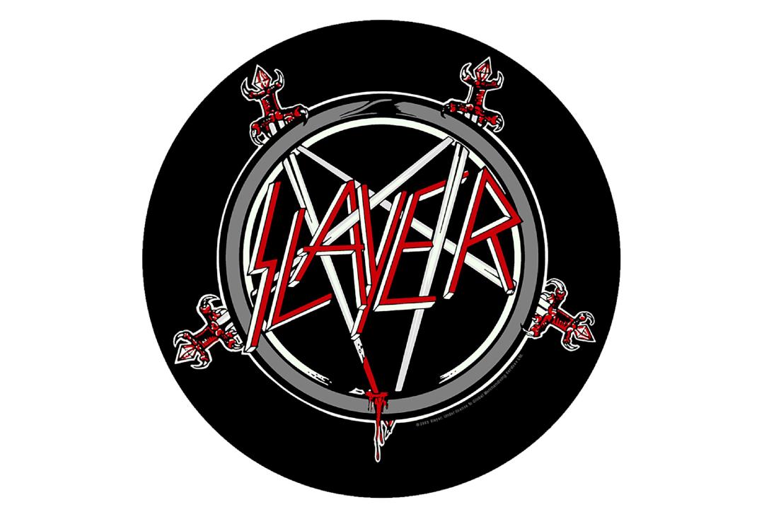Official Band Merch | Slayer - Pentagram Printed Back Patch