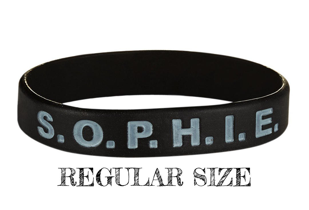 Sophie Lancaster Foundation | SOPHIE Wristband (Black & Silver)  - Regular