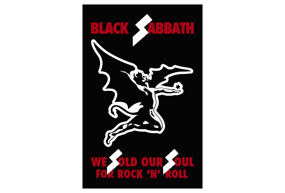 Official Band Merch | Black Sabbath - We Sold Our Souls Printed Textile Poster