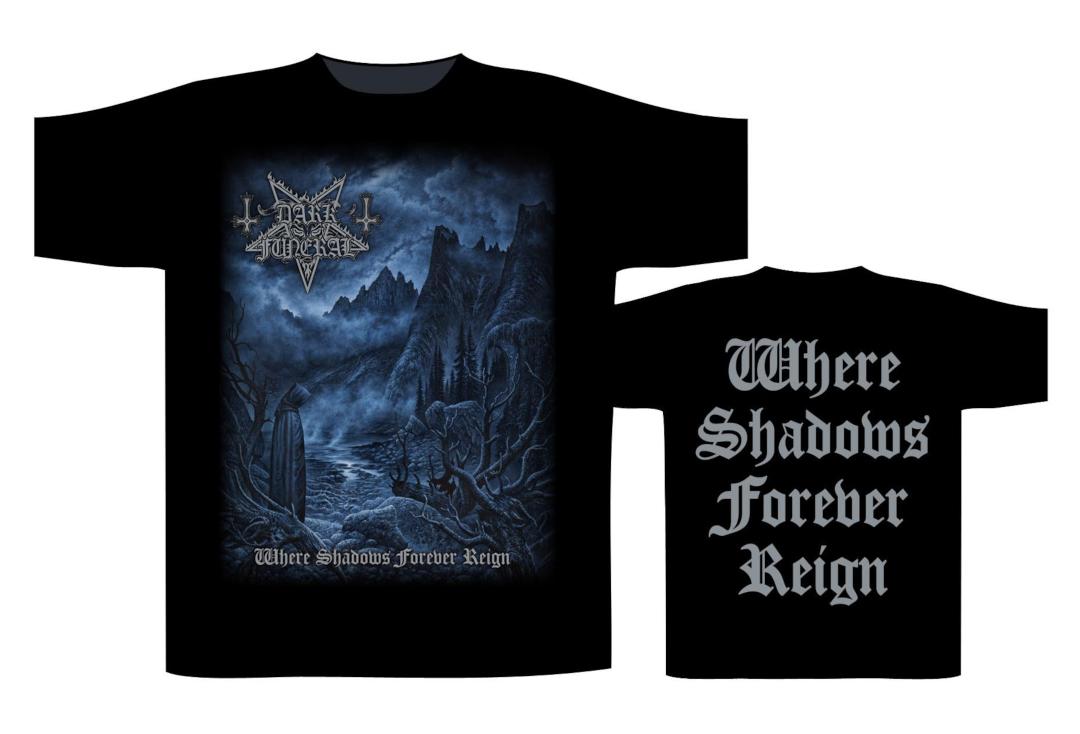 Official Band Merch | Dark Funeral - Where Shadows Forever Reign Men's Short Sleeve T-Shirt
