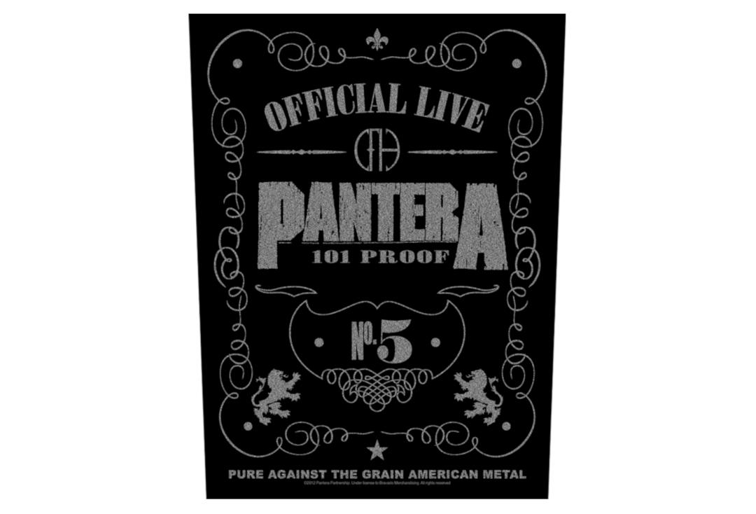 Official Band Merch | Pantera - 101% Proof Printed Back Patch