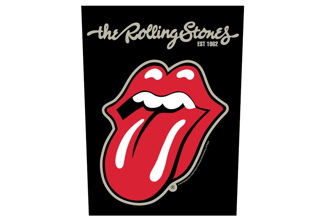 Official Band Merch | The Rolling Stones - Plastered Tongue Printed Back Patch