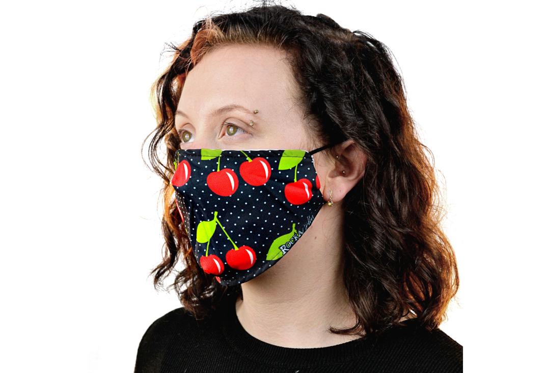 Rockabella | Cherry Face Mask - Side