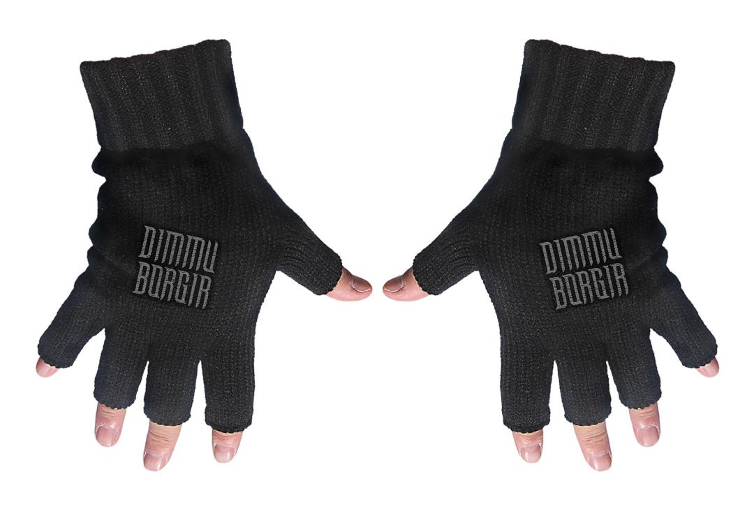 Official Band Merch | Dimmu Borgir - Logo Embroidered Knitted Finger-less Gloves