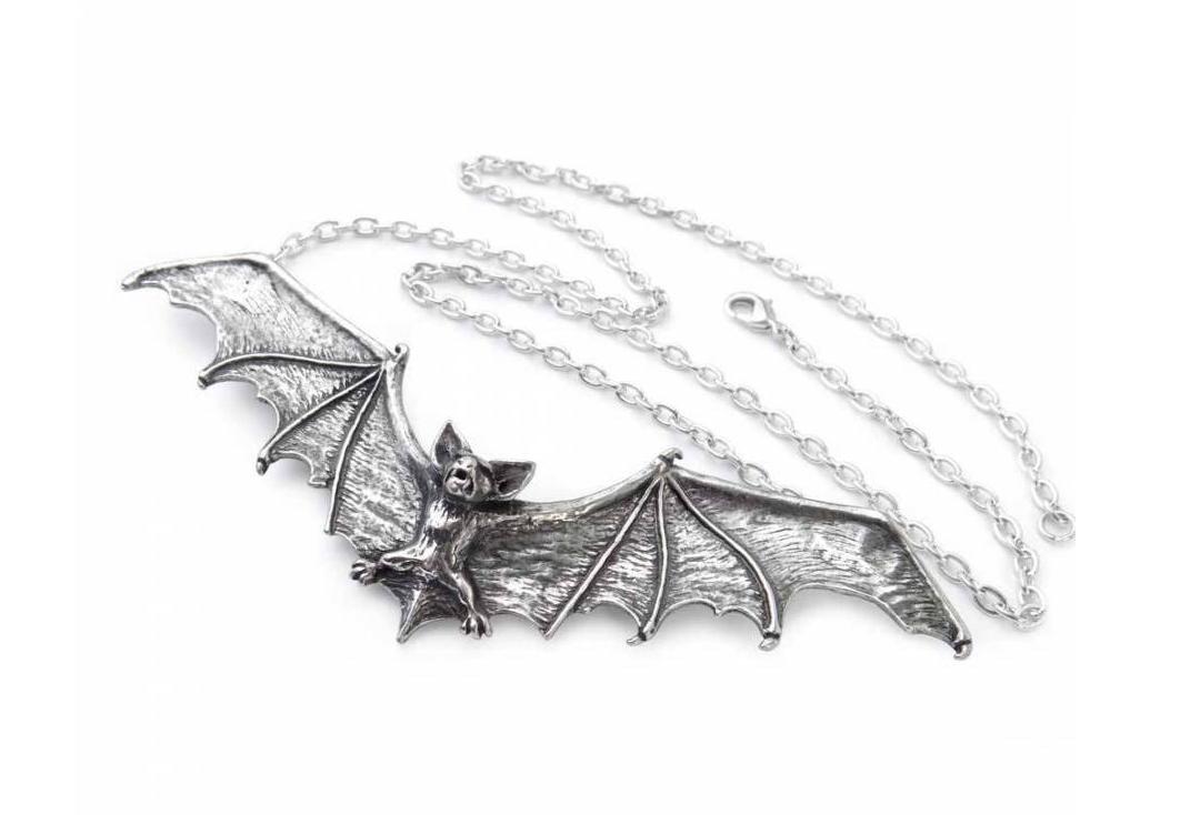 Alchemy Gothic | Gothic Bat Pendant - Chain