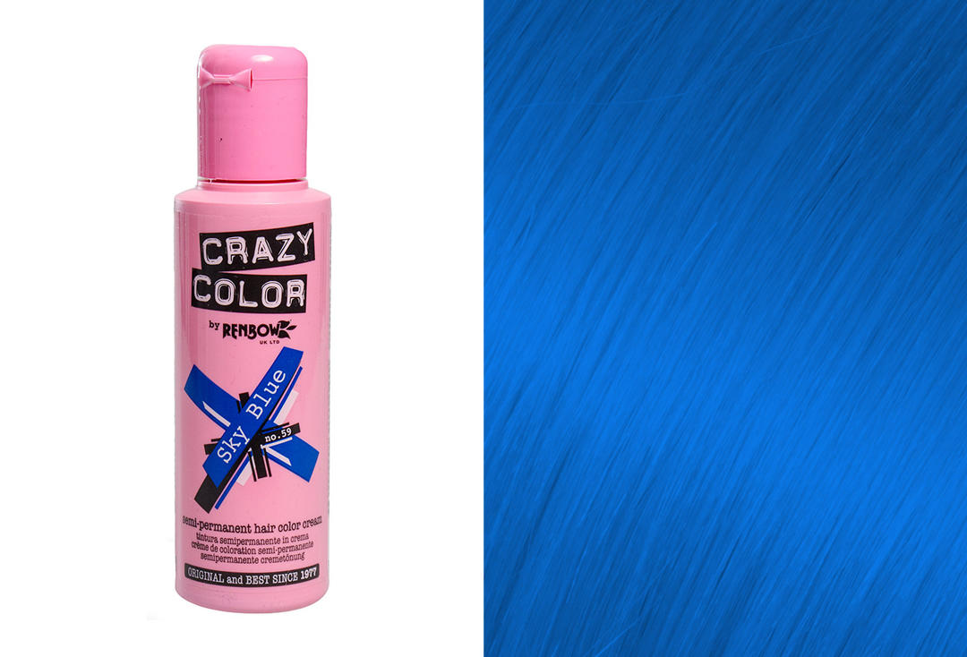 Renbow | Crazy Color Semi-Permanent Hair Colour (059 Sky Blue)