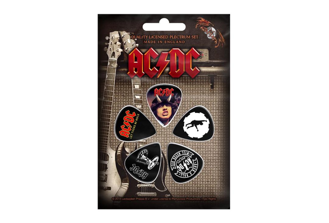 Official Band Merch | AC/DC - Highway/For Those/Let There Official Plectrum Pack