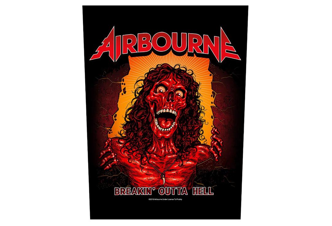 Official Band Merch | Airbourne - Breakin' Outta Hell Printed Back Patch