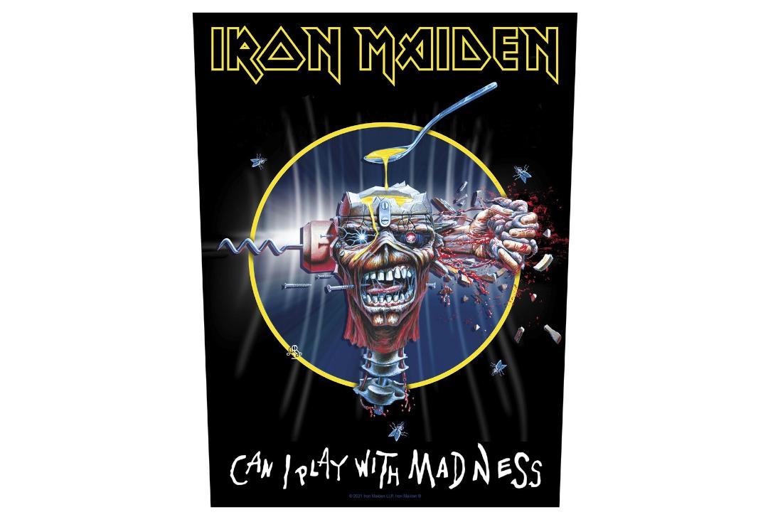 Official Band Merch | Iron Maiden - Can I Play With Madness Printed Back Patch