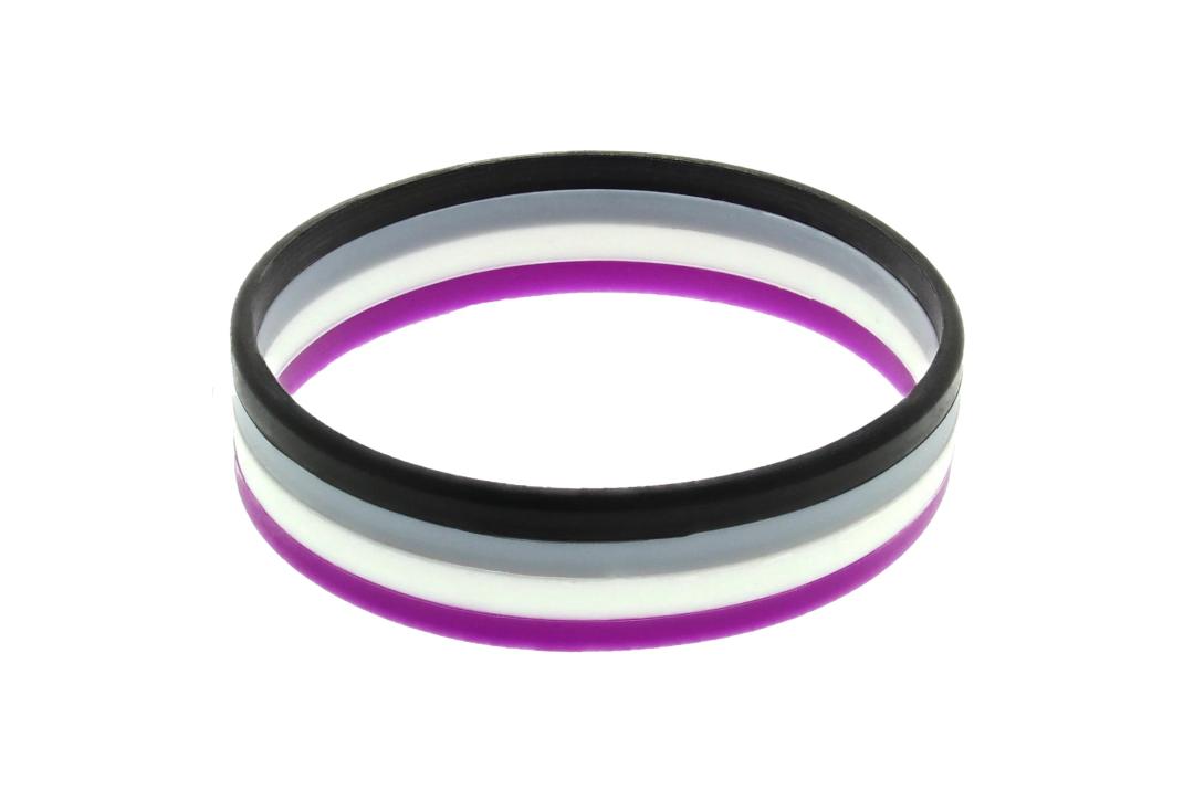 Void Clothing | Asexual Pride Gummy Wristband