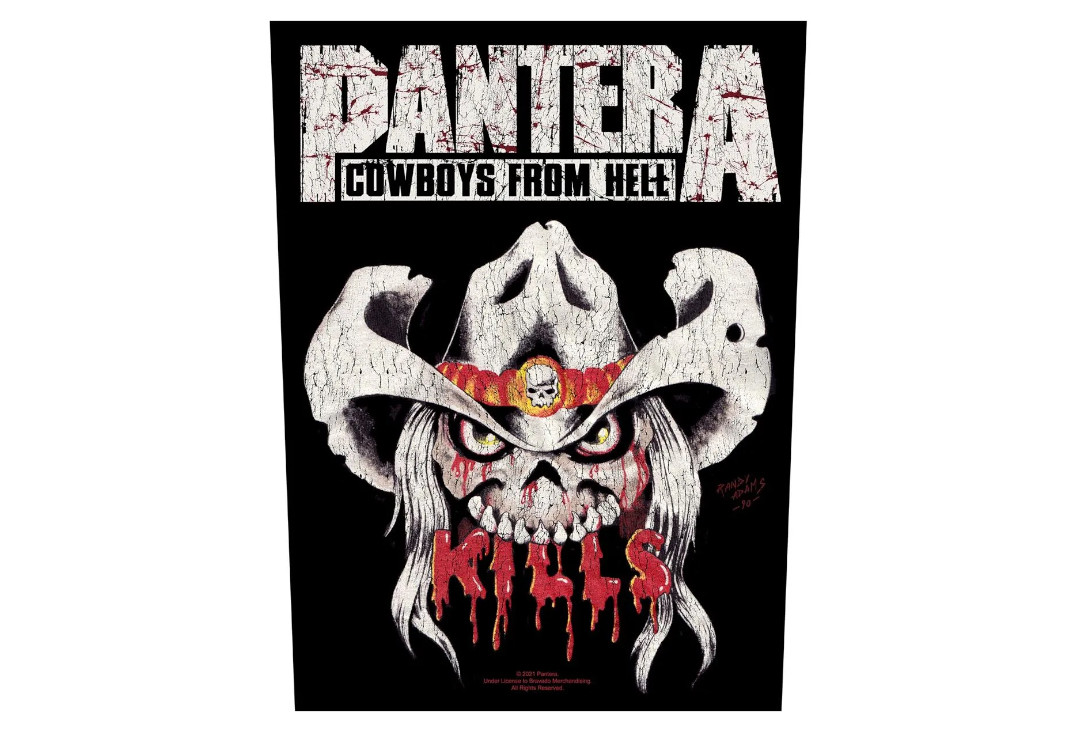 Official Band Merch | Pantera - KIlls Printed Back Patch