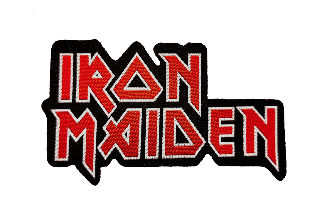 Official Band Merch | Iron Maiden - Cut Out Logo Woven Patch