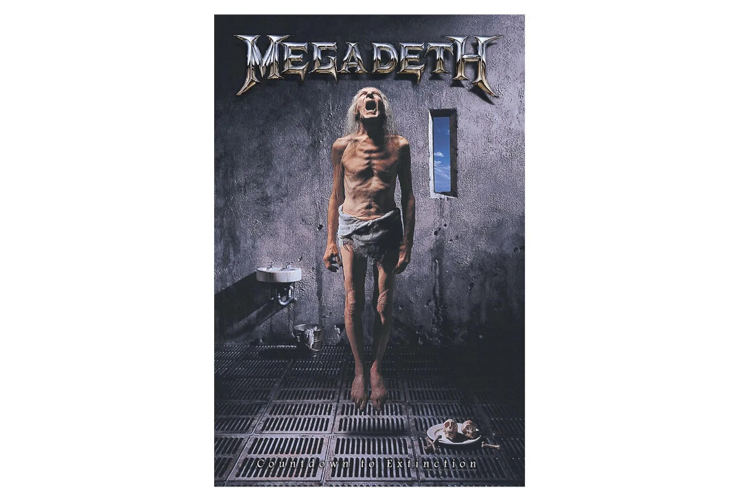 Official Band Merch | Megadeth - Countdown To Extinction Printed Textile Poster