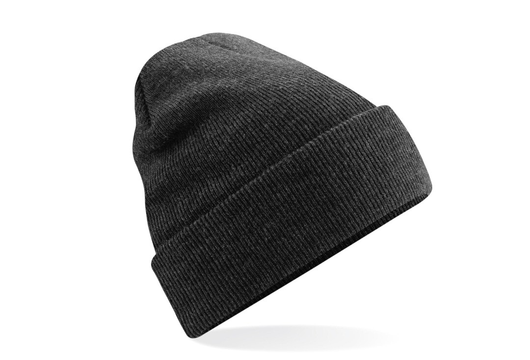 Void Clothing | Charcoal 2 in 1 Beanie Hat - Folded