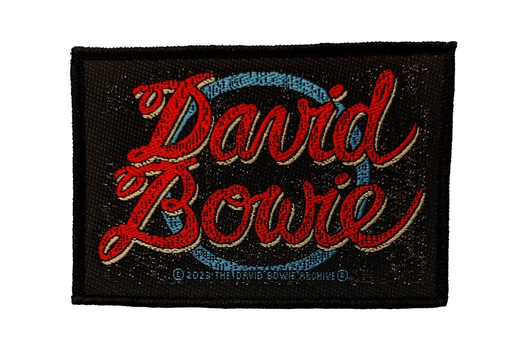 Official Band Merch | David Bowie - Logo Woven Patch