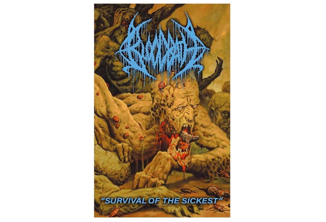 Official Band Merch | Bloodbath - Survival Of The Sickest Printed Textile Poster
