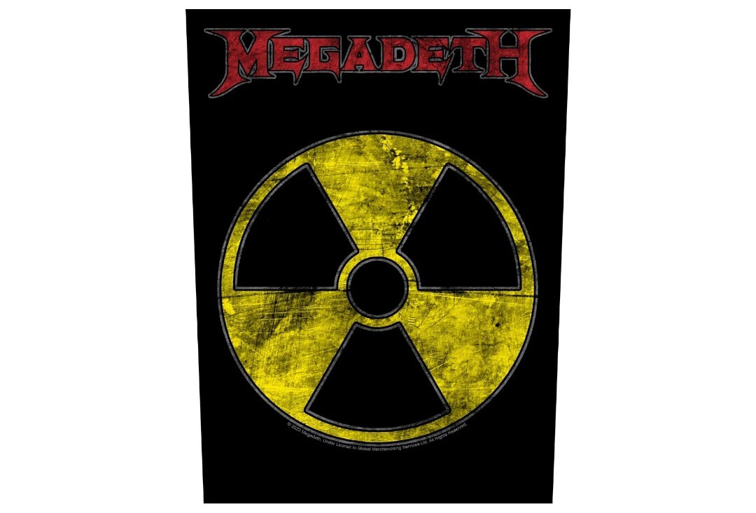 Official Band Merch | Megadeth - Radioactive Printed Back Patch