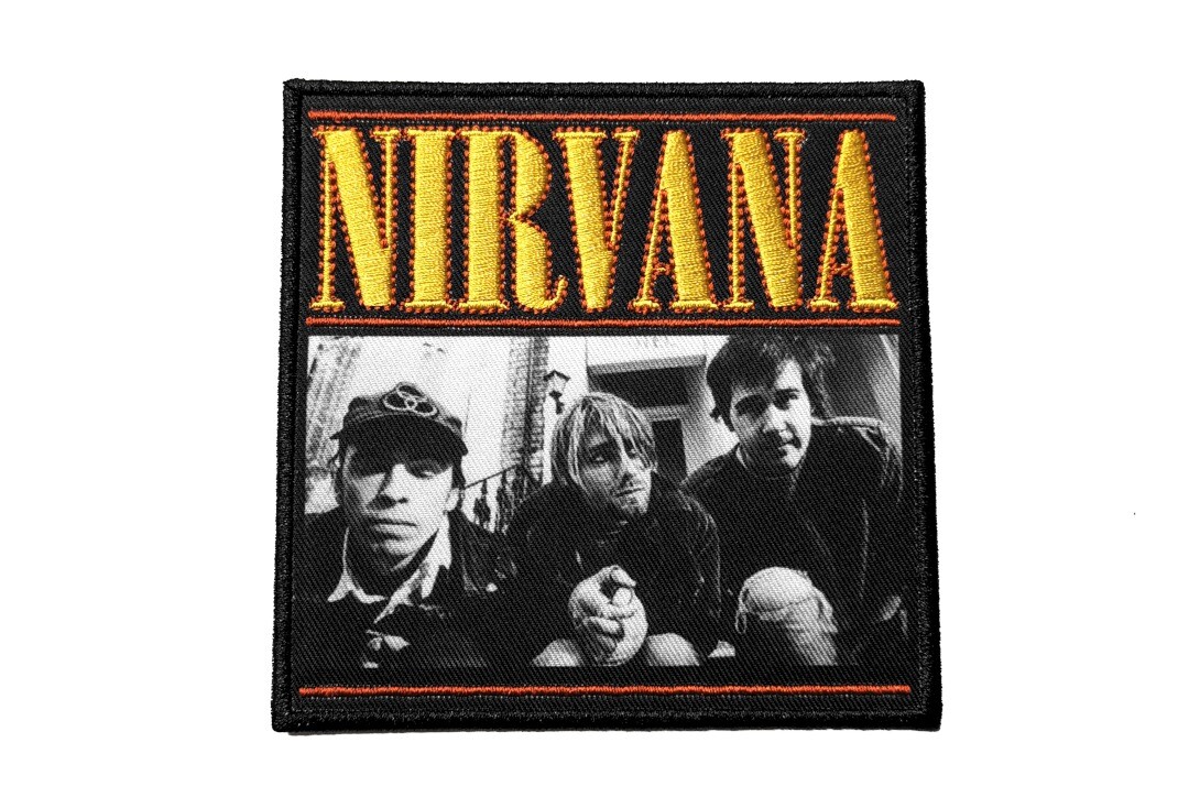 Official Band Merch | Nirvana - London Photo & Logo Woven Patch