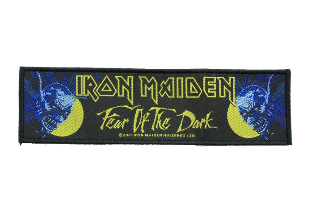 Official Band Merch | Iron Maiden - Fear Of The Dark Woven Super Strip Patch