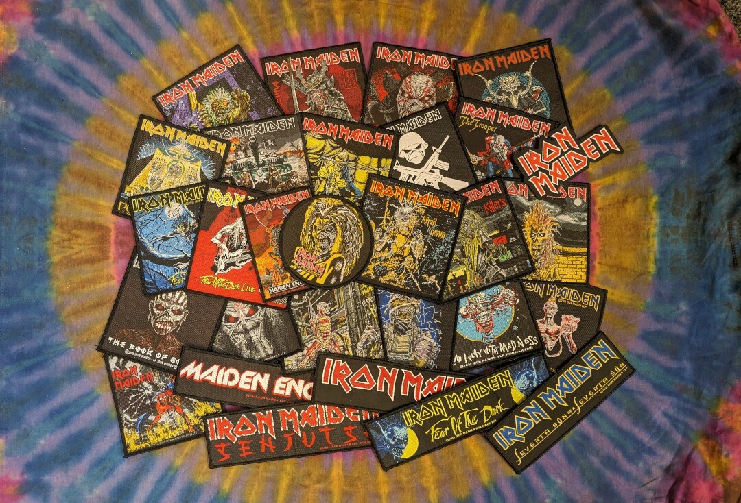 Iron Maiden - Bundle Of 29 Official Sew On Woven Patches Eddie Albums