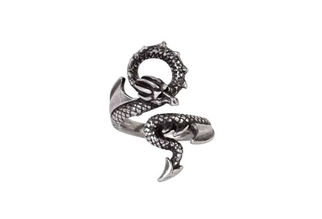 Dragon's Lure Alchemy Gothic Pewter Ring - Main