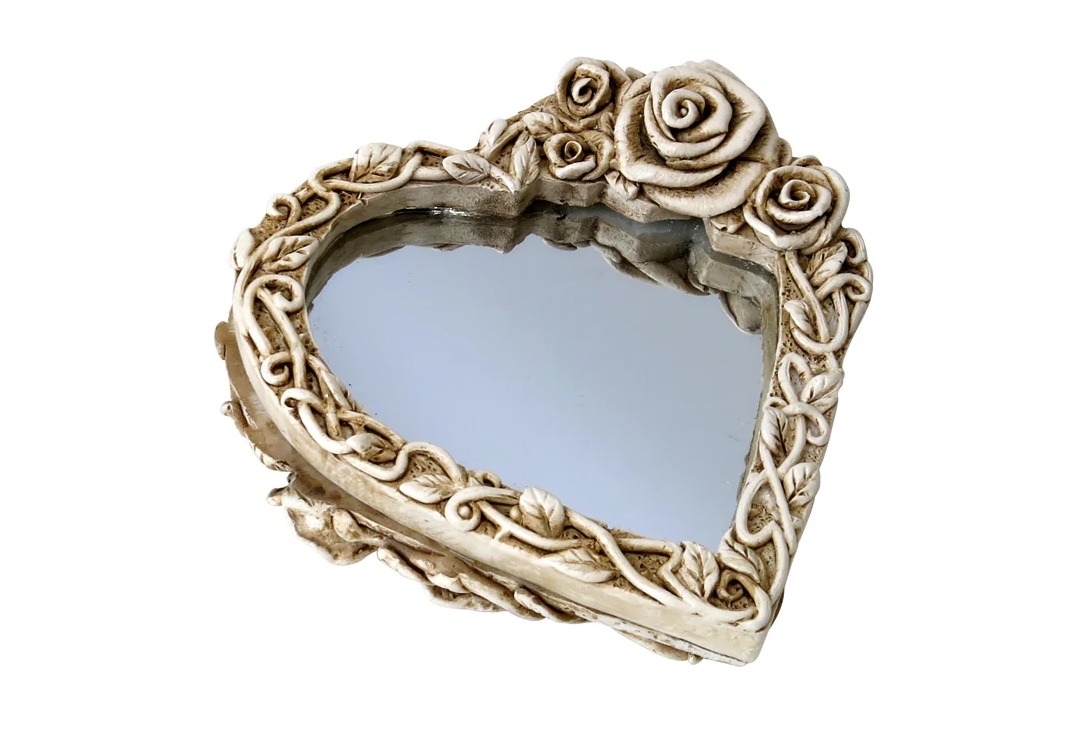 Ghost Of Narcissus Alchemy Gothic Hand Mirror - Side
